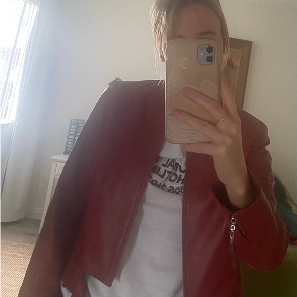 Vintage leather Be jacket - Picture 7 of 8